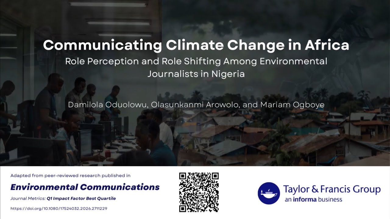 Environmental Journalism in Nigeria: Objectivity, Advocacy & Climate Change